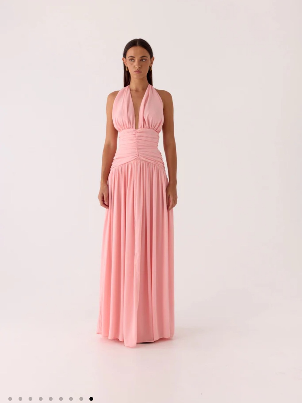 Peppermayo Blush Pink Halter Maxi Dress - Picture 2 of 7